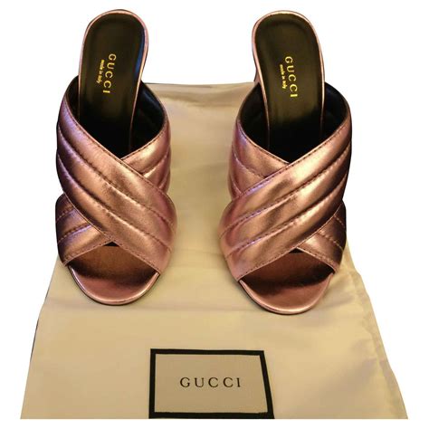 mule gucci rosa|gucci mules for sale.